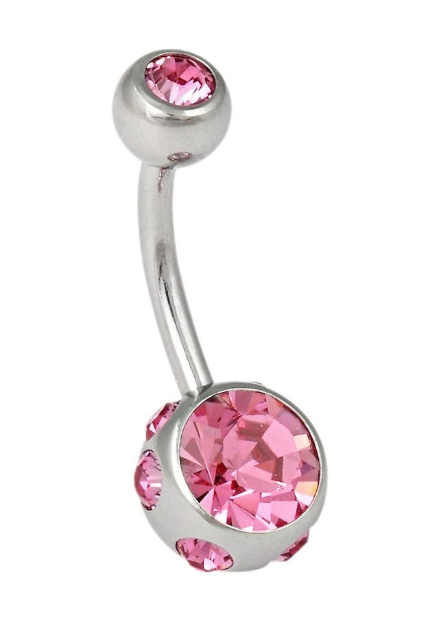 Firetti Bauchnabelpiercing »Schmuck Geschenk Piercing Körperschmuck« mit Kristall