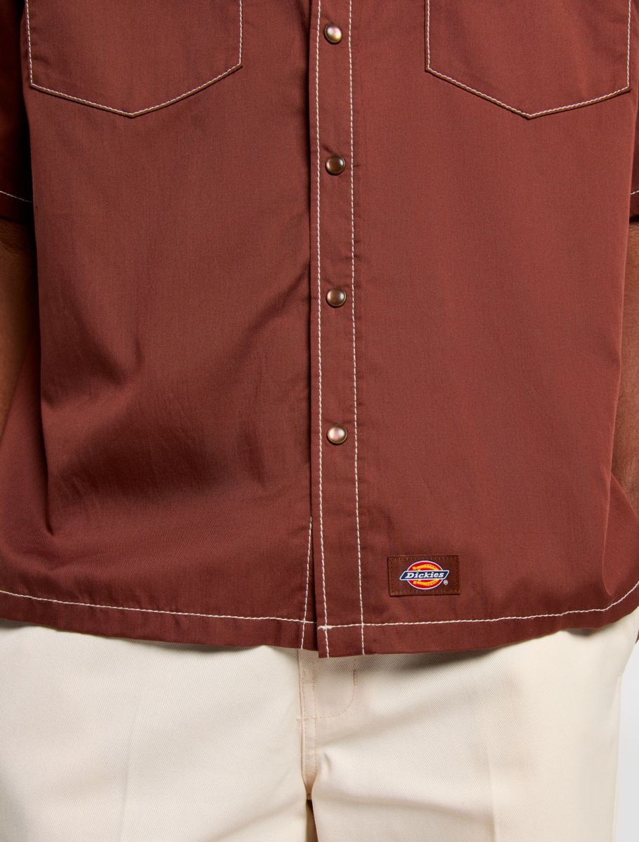 Dickies River Ranch Work Shirt SS Cappuccino