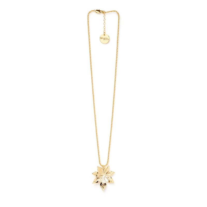 collier fleur doré à l'or fin - CHLORIS
