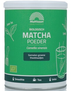 Mattisson HealthStyle BiologischeMatcha Poeder 125GR