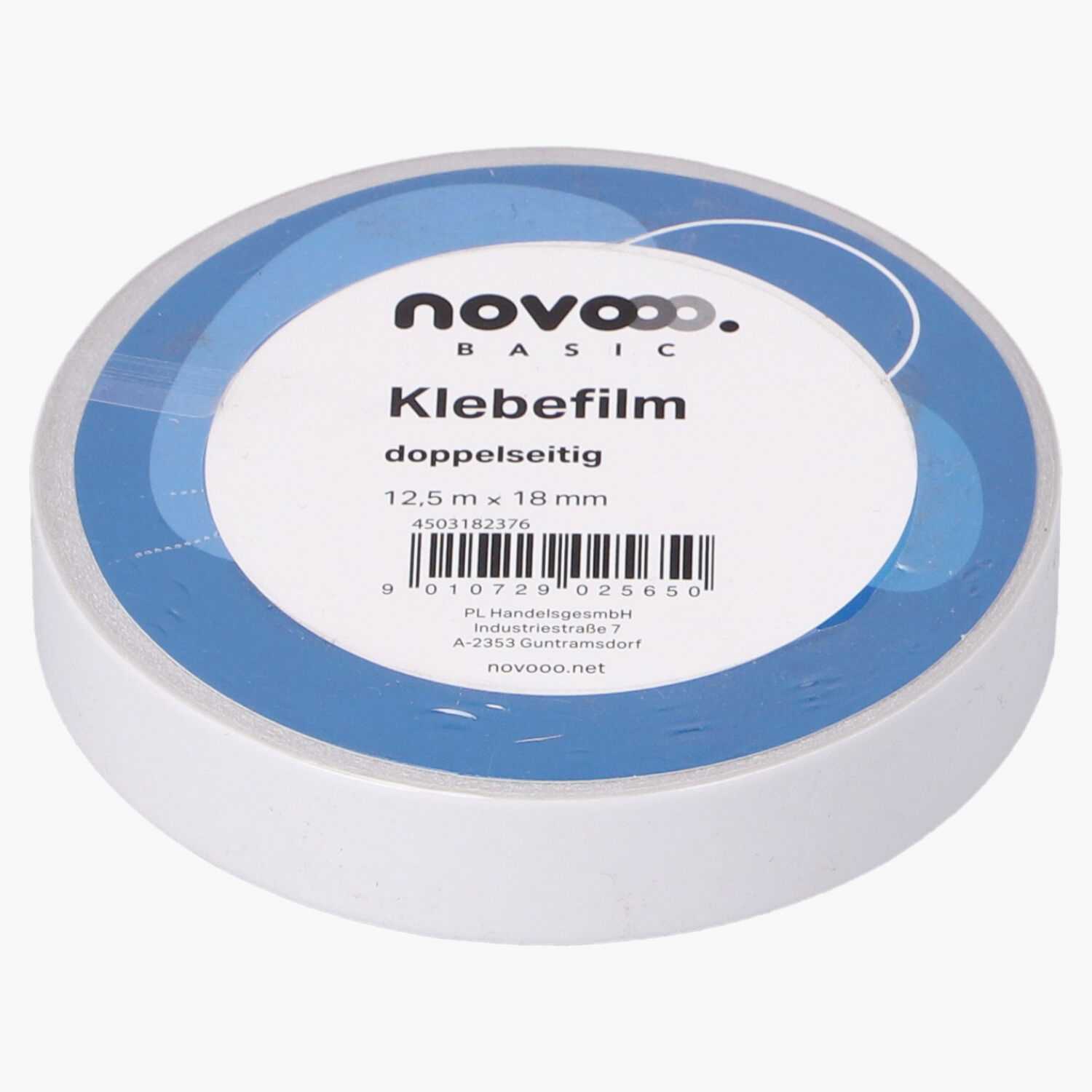 novooo Klebefilm doppelseitig 18mmx12,5m