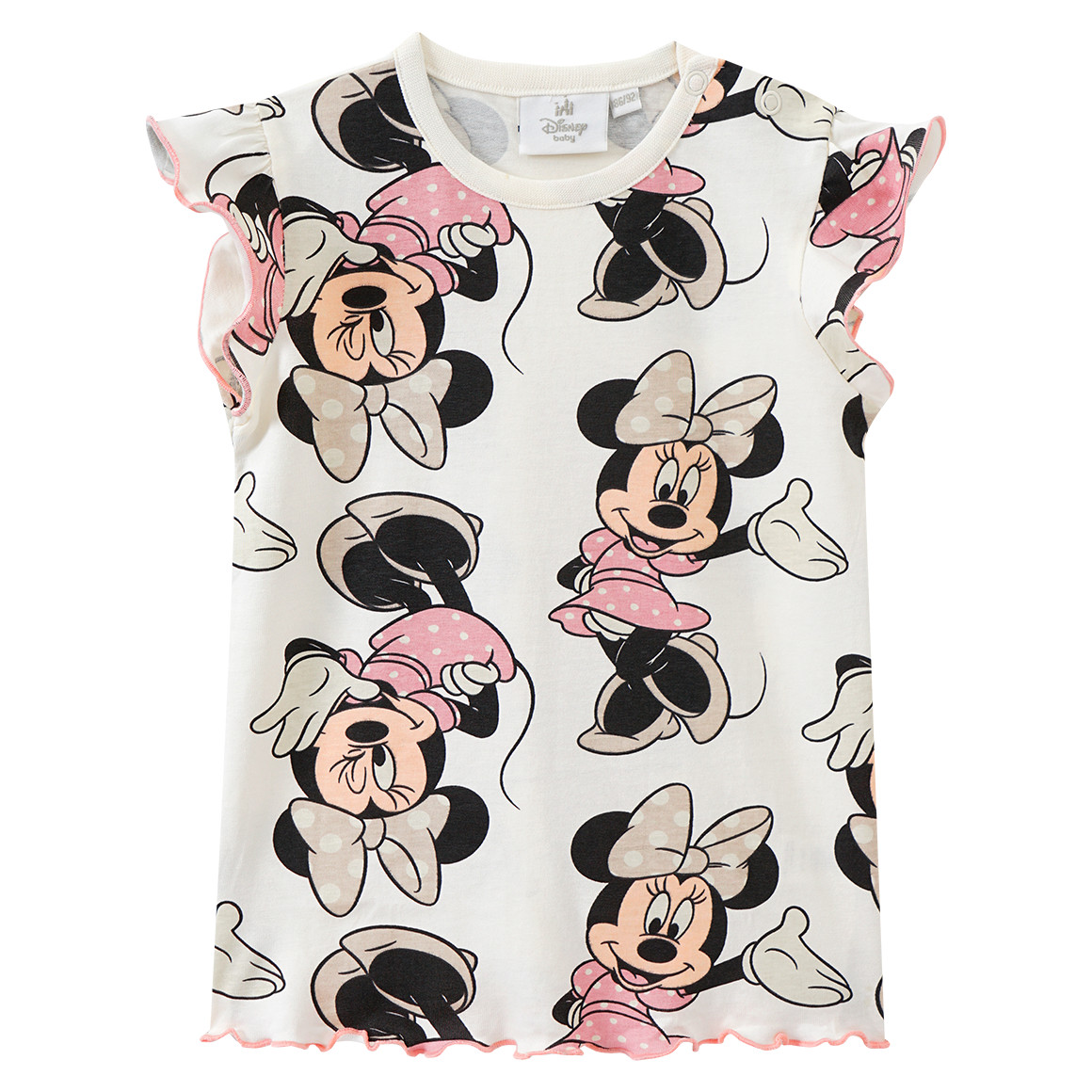 Topomini Minnie Maus Shorty mit Wellenbündchen creme / rosa / hellbeige