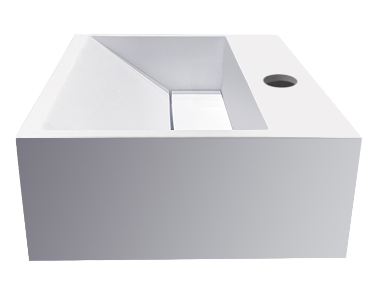 Mueller Viggo fontein solid surface 30x28x12,5cm mat wit