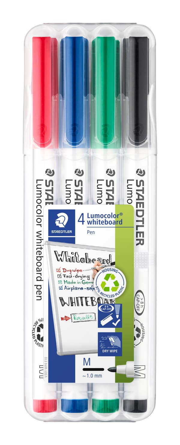 Lumocolor Whiteboardtusj 4 stk. Staedtler