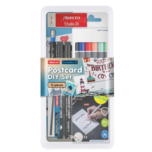 ARISTO Postcard DIY Set, 12-teilig