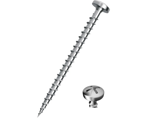 JD Plus Universele Pankopschroef met Pozidriv-aandrijving, 4,5 x 60 mm, Verzinkt, 100 stuks