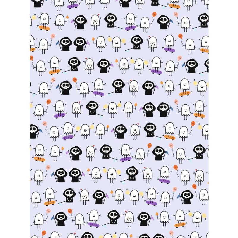 Assortiment 4 papiers foil Halloween - Assortiment