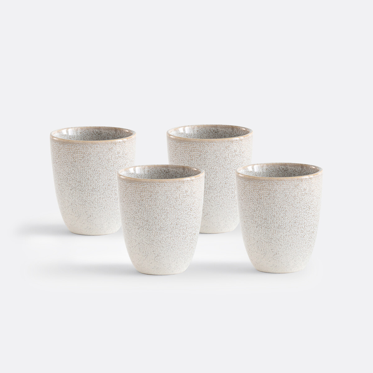 LA REDOUTE INTERIEURS<br>Conjunto de 4 xícaras de barro, Soul