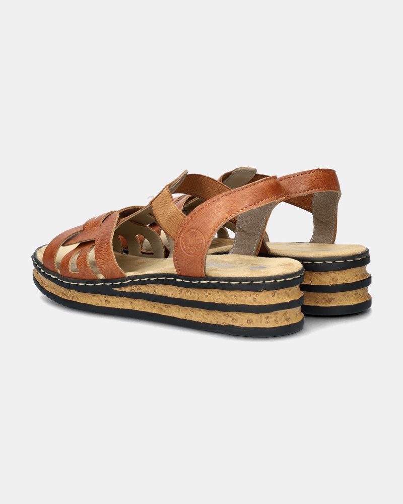 Rieker Sandalen  - cognac