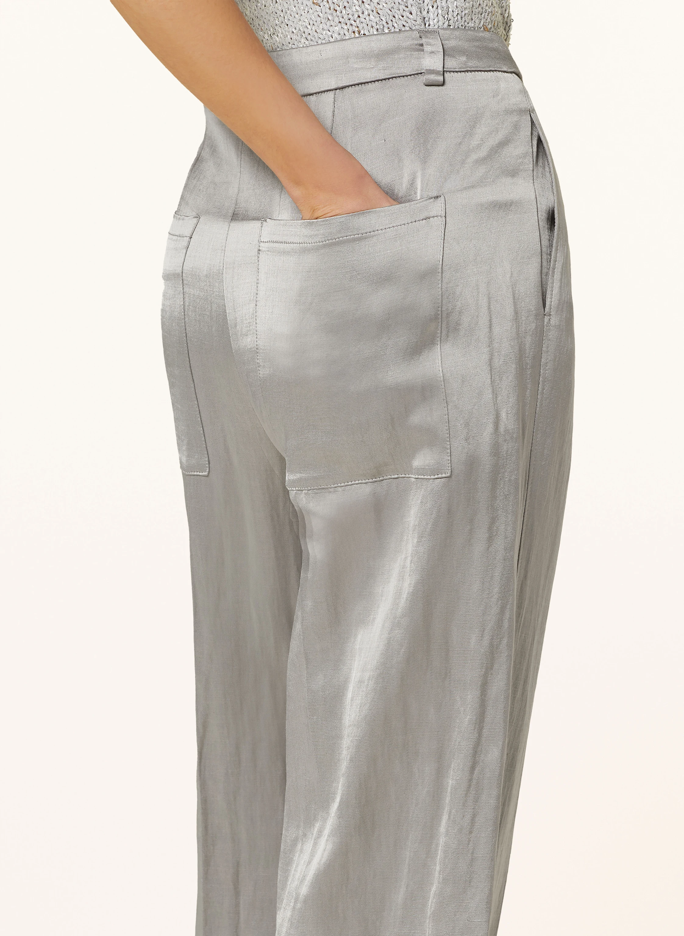 LUISA CERANO Satin-Culotte