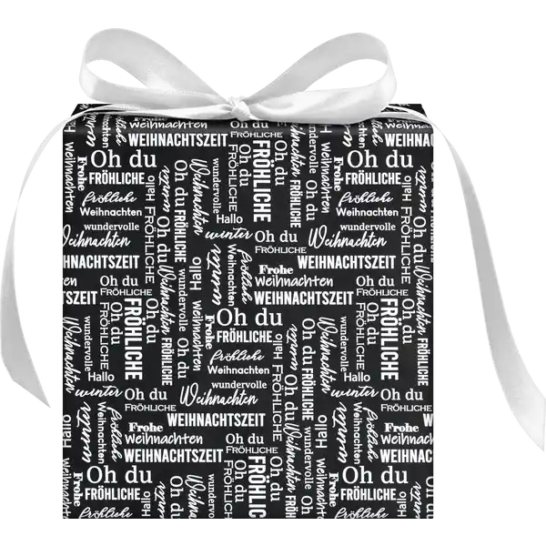 GRAPKT Geschenkpapier schwarz / weiß / gold