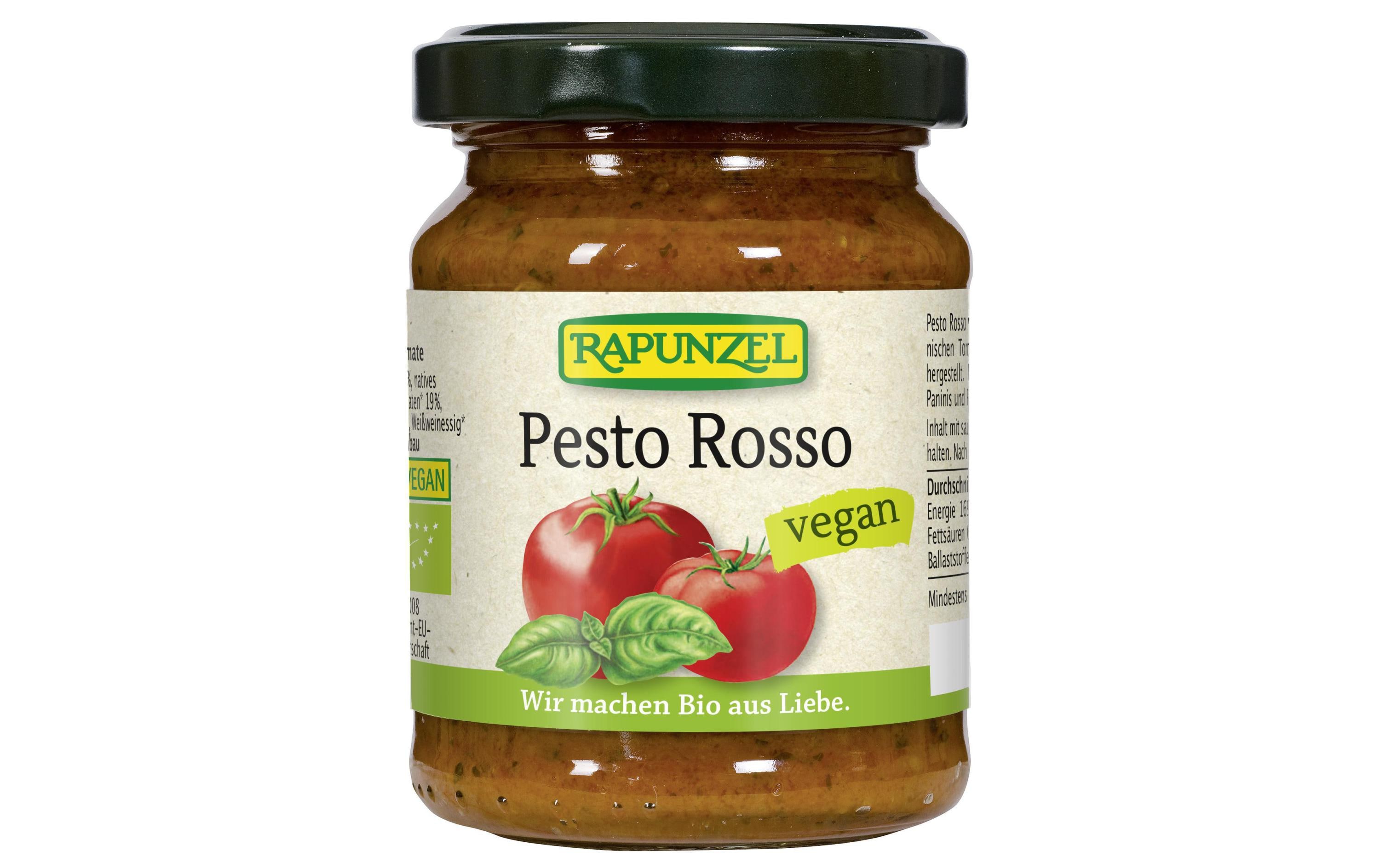 Pesto Rosso Bio vegan 120 gVegane Würzpaste mit Trockentomaten