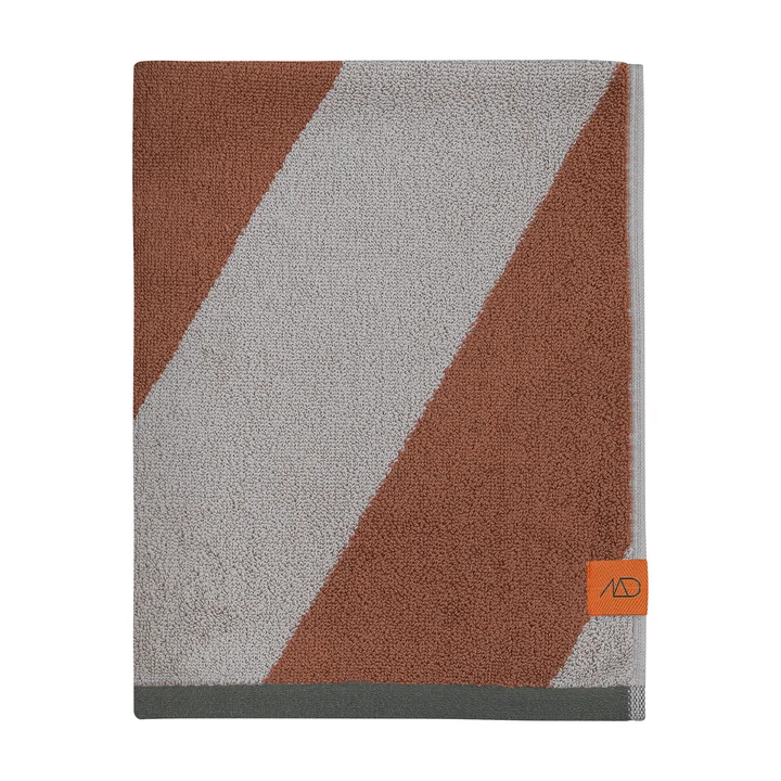 Mette Ditmer - Diagonal Badetuch 70 x 133 cm, brick