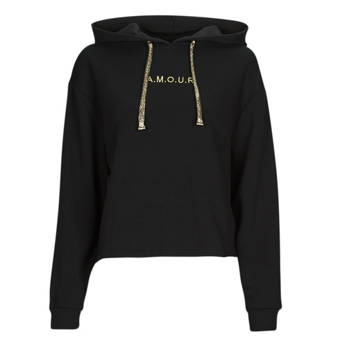 Pieces - PCCHILLI LS AMOUR HOODIE KAC FC - Noir