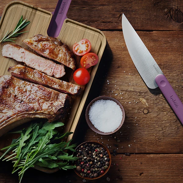 Planche à découper avec couteau chef intégré Trebonn