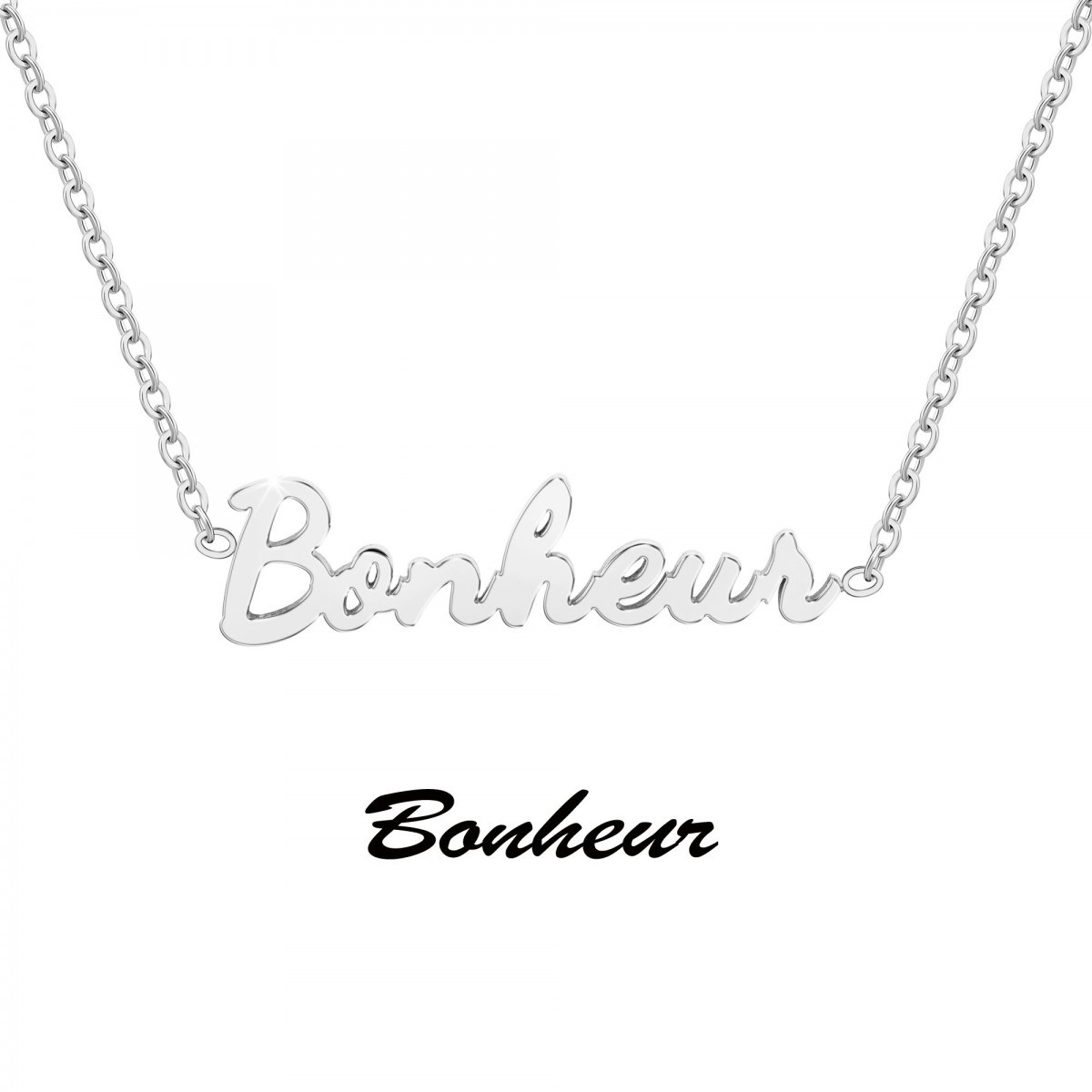 Bonheur - Collier à message