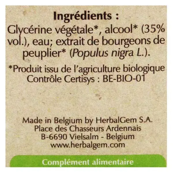 Herbalgem Concentrado de Álamo Orgânico Macerado 30ml