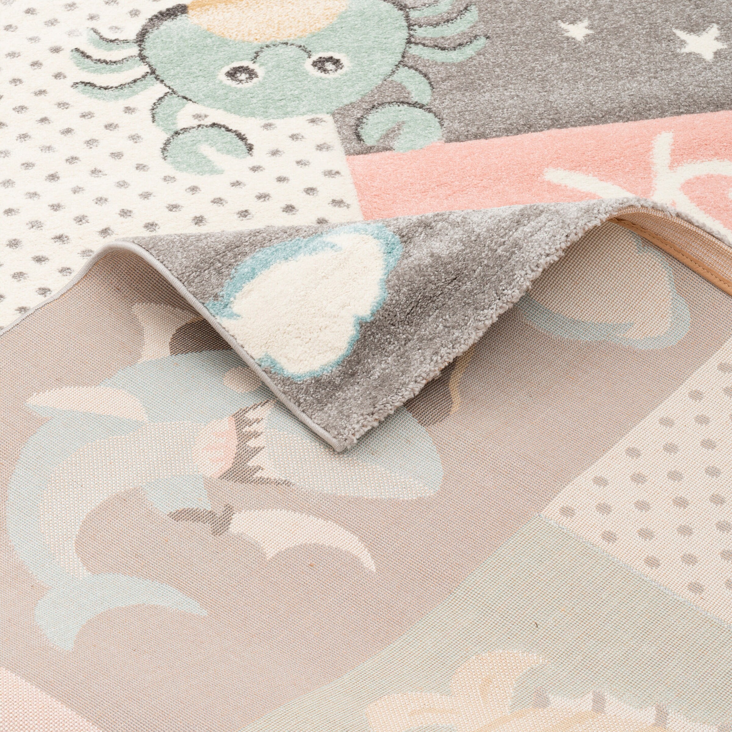 Pergamon Kinder Teppich Maui Kids Unterwasserwelt Bunt