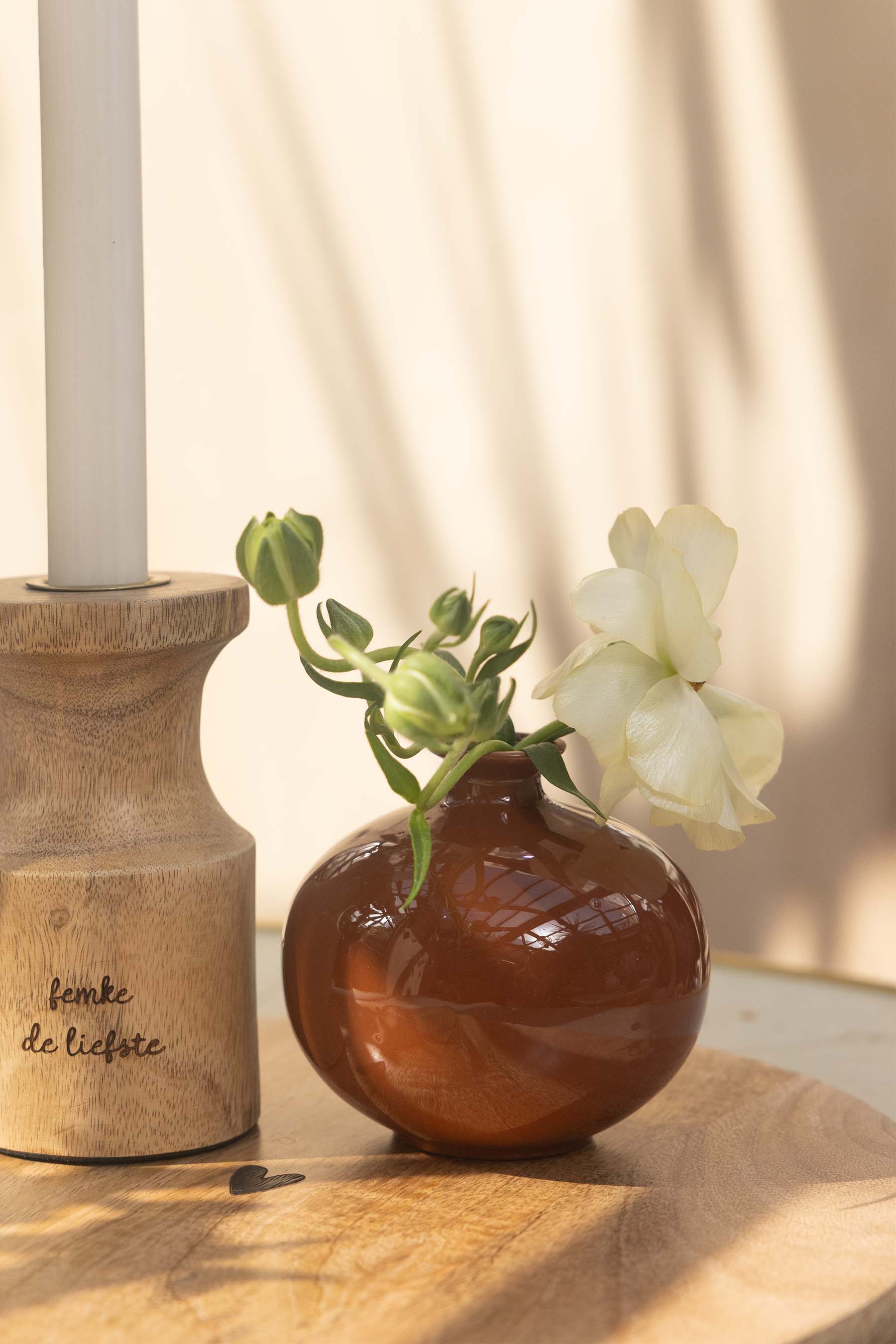 vaasje terracotta hartje