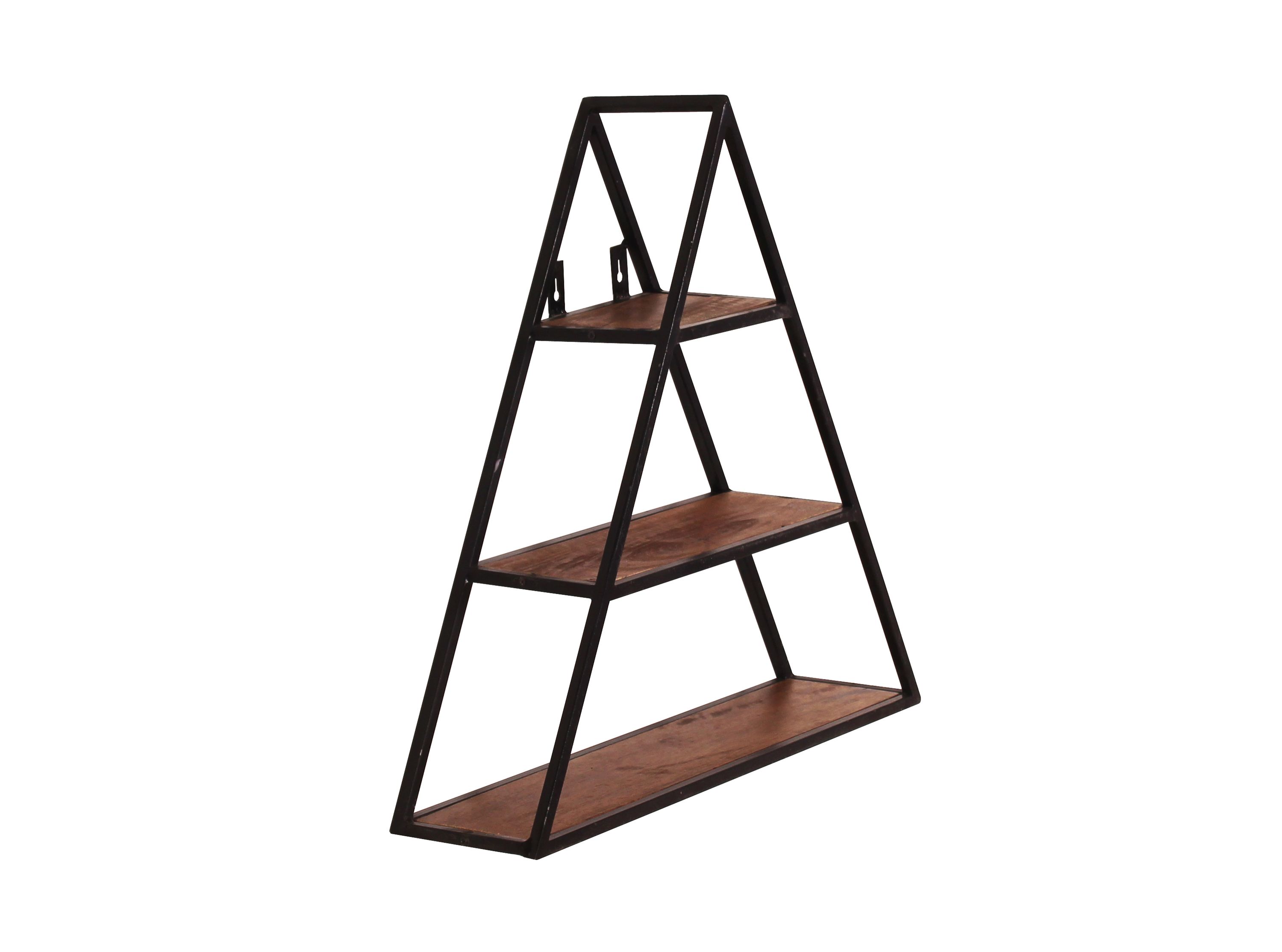 Wandregal Panama Mangoholz Metall Wandboard Ablage Regal Hängeregal Bücherregal