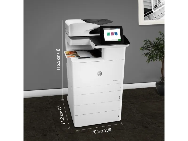HP Color LaserJet Enterprise MFP M776dn - Multifunktionsprinter - farve - laser - 297 x 864 mm (original) - A3 (medie) - op til 46 spm (kopiering) - op til 46 spm (udskriver) - 650 ark - USB 2.0, Gigabit LAN, USB 2.0 vært