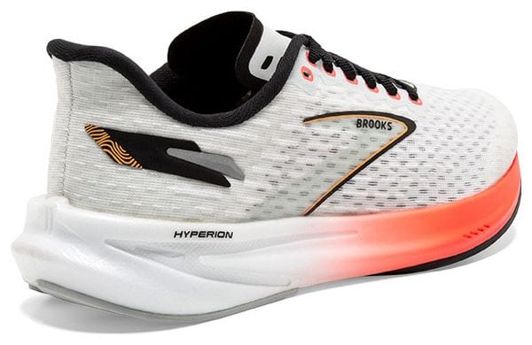 Chaussures Running Brooks Hyperion Blanc Rouge Homme