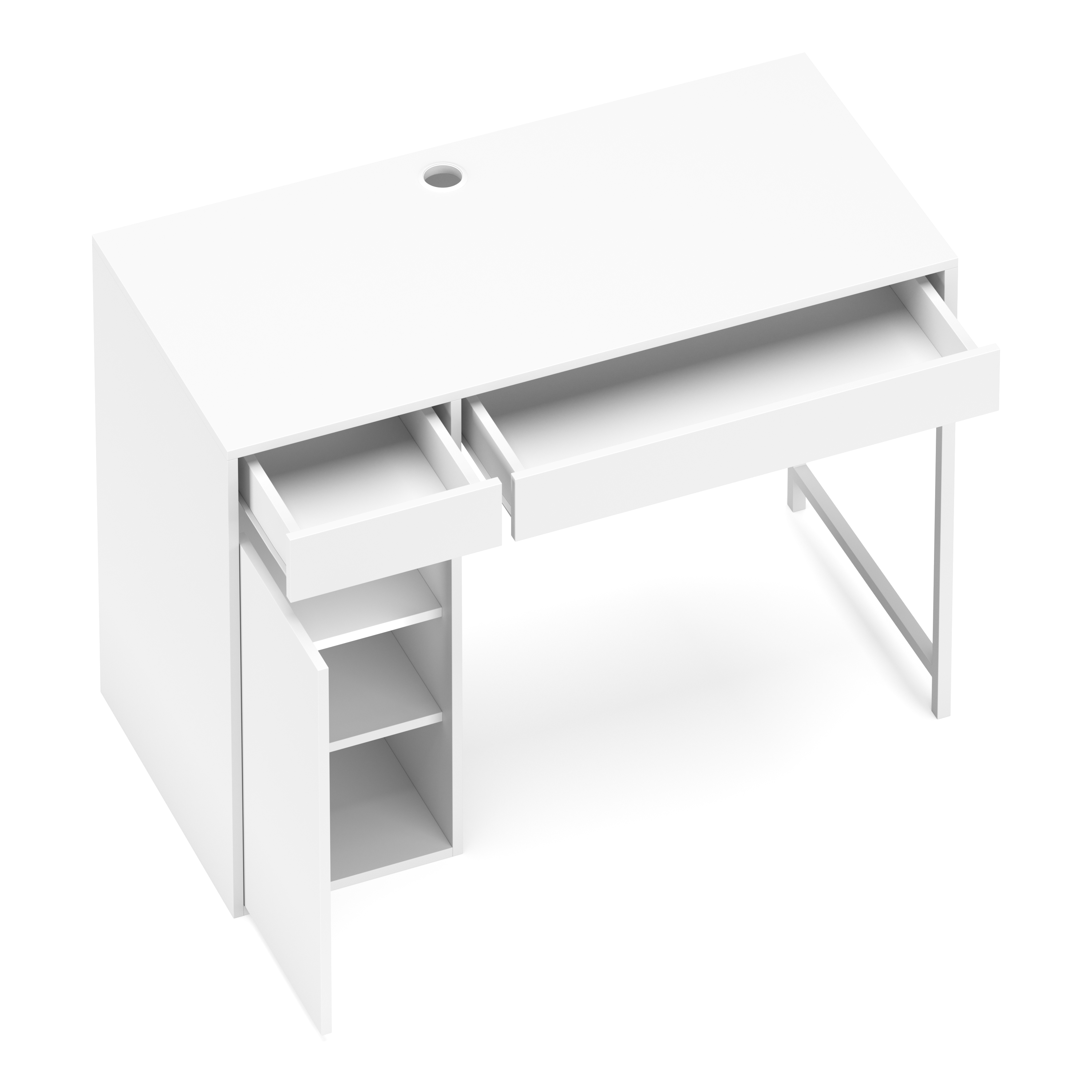 Schreibtisch EMIL 105 x 50 cm weiss