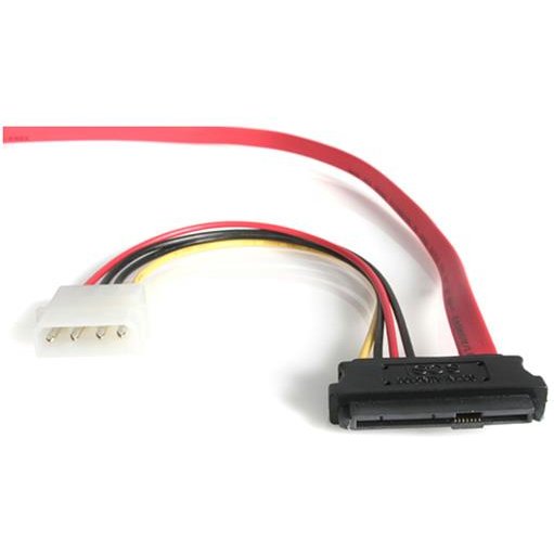StarTech.com Câble Adaptateur SAS SFF 8482 vers SATA avec Alimentation LP4 - 46 cm