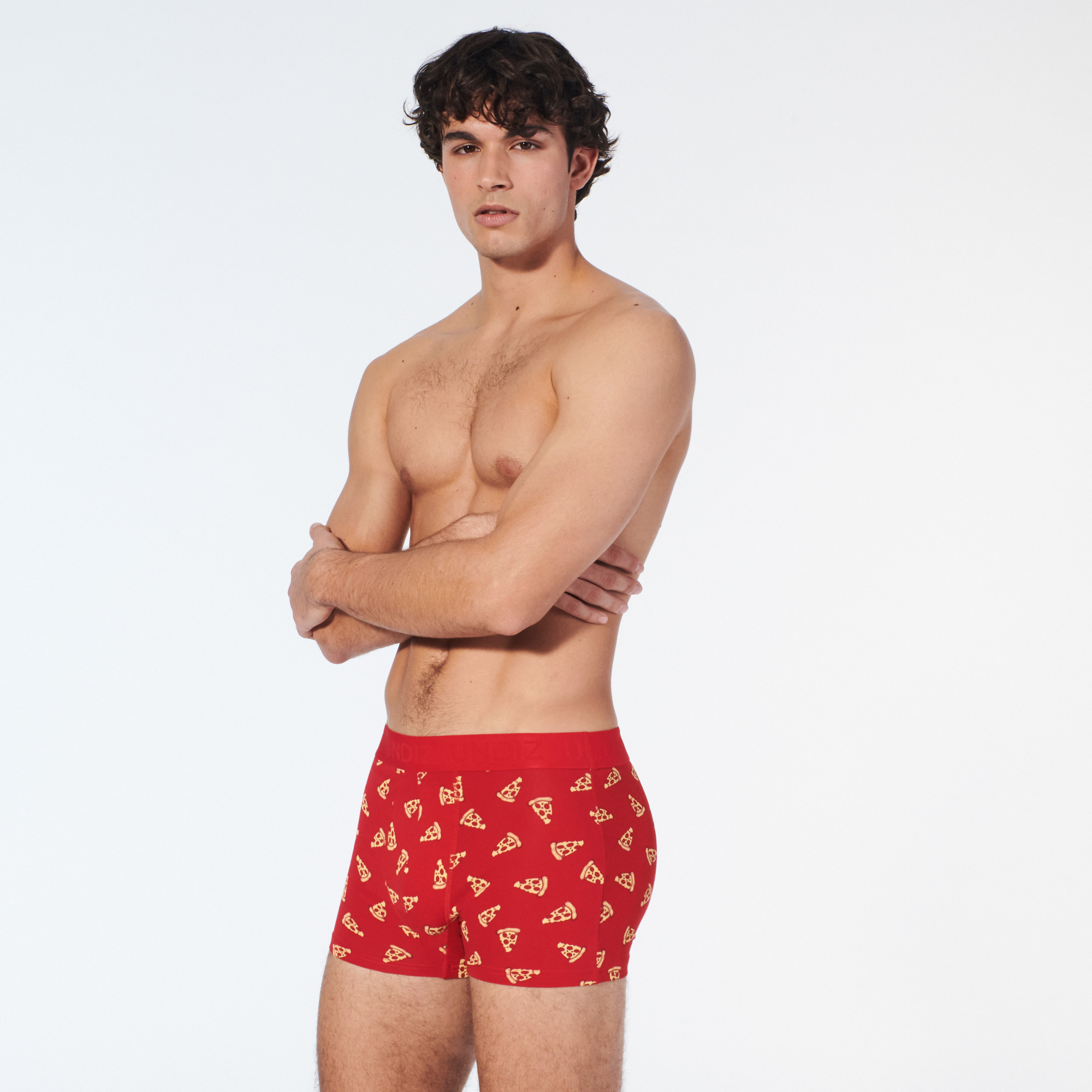 Boxer imprimé pizza
