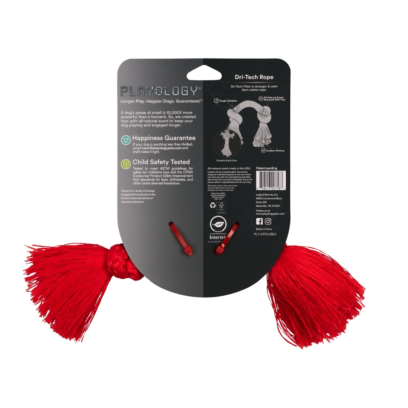 Playology Dri-Tech Rope Beef S