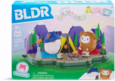 BLDR Squishmallows Byggesett Camping med Cam & Benny