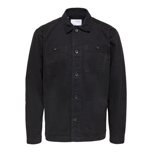 Selected Homme Tony Overshirt, Sort, S