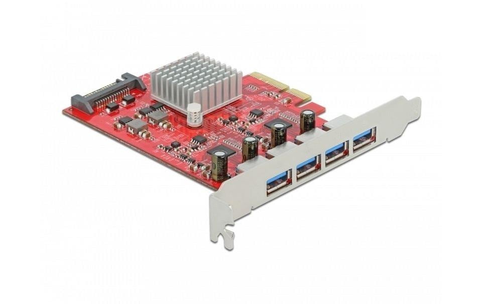 PCI-Express-Karte 90481 4x USB-A 3.1 Gen 2<br>PCI-Express-Schnittstellenkarte mit vier USB-3.1-Gen.2-Anschlüssen