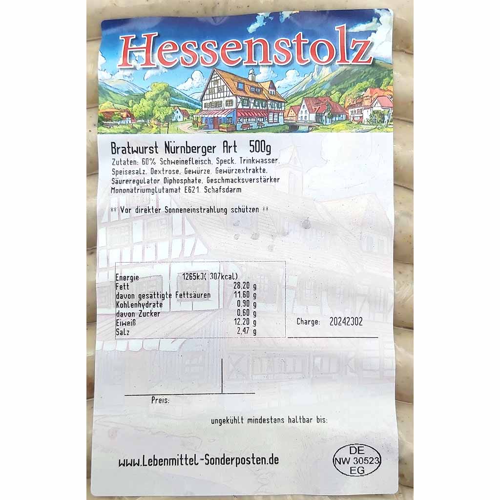 Hessenstolz Nürnberger Art 10er 500g MHD:20.12.24