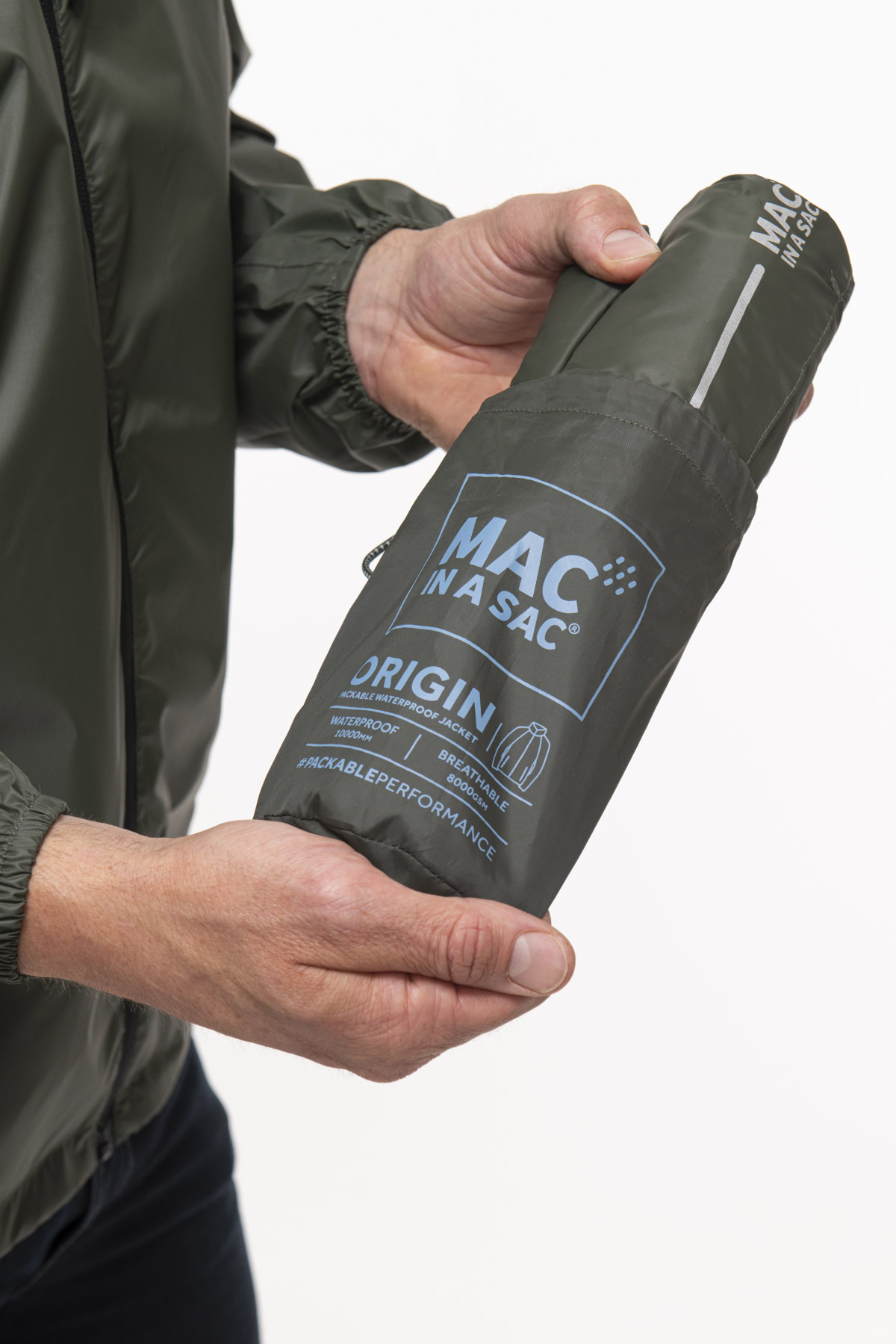 Mac in a Sac Khaki unisex regenjas