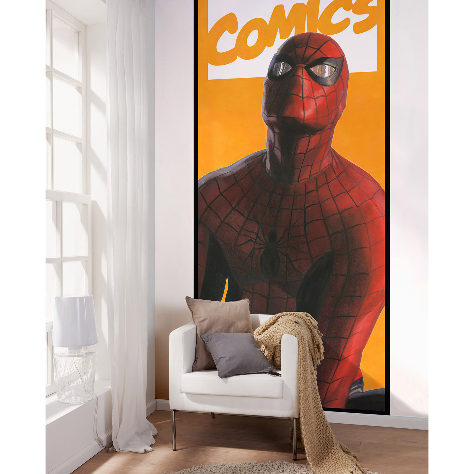 Vlies-Fototapete SPIDER-MAN COMIC - 100x250 cm