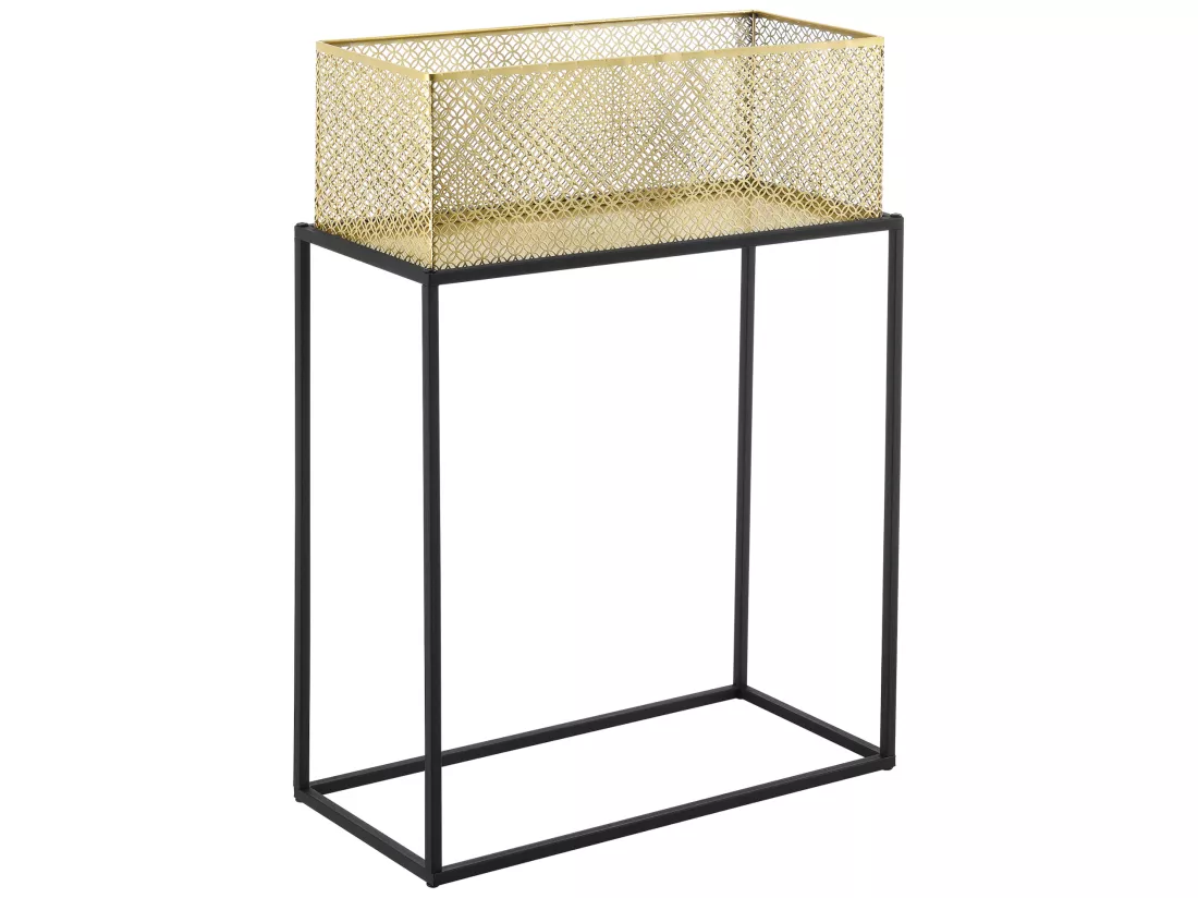 Lot De 2 Supports De Plante Anderlues Noir Laiton [en.casa]