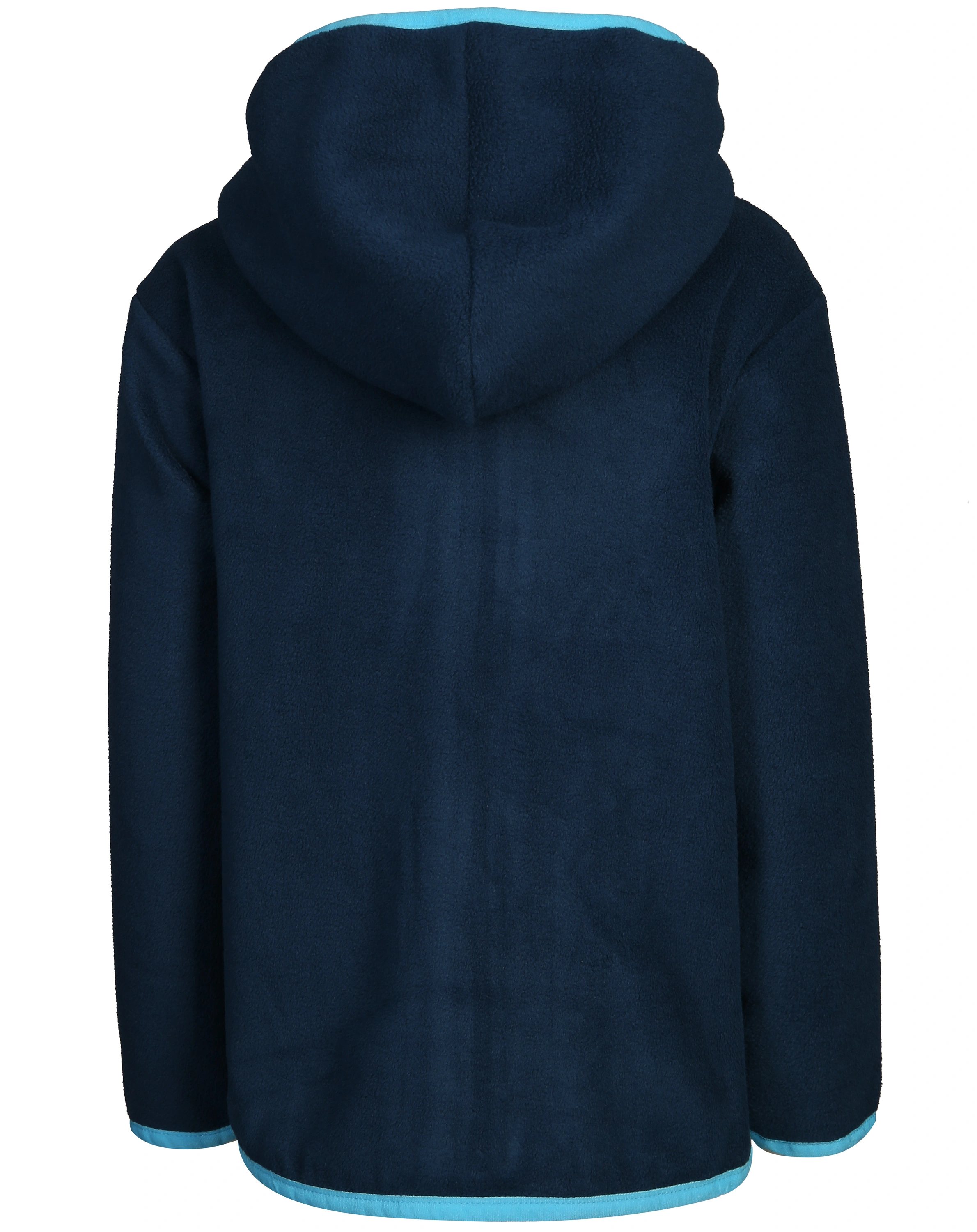 Fleece-Jacke POCKET mit Kapuze in dunkelblau