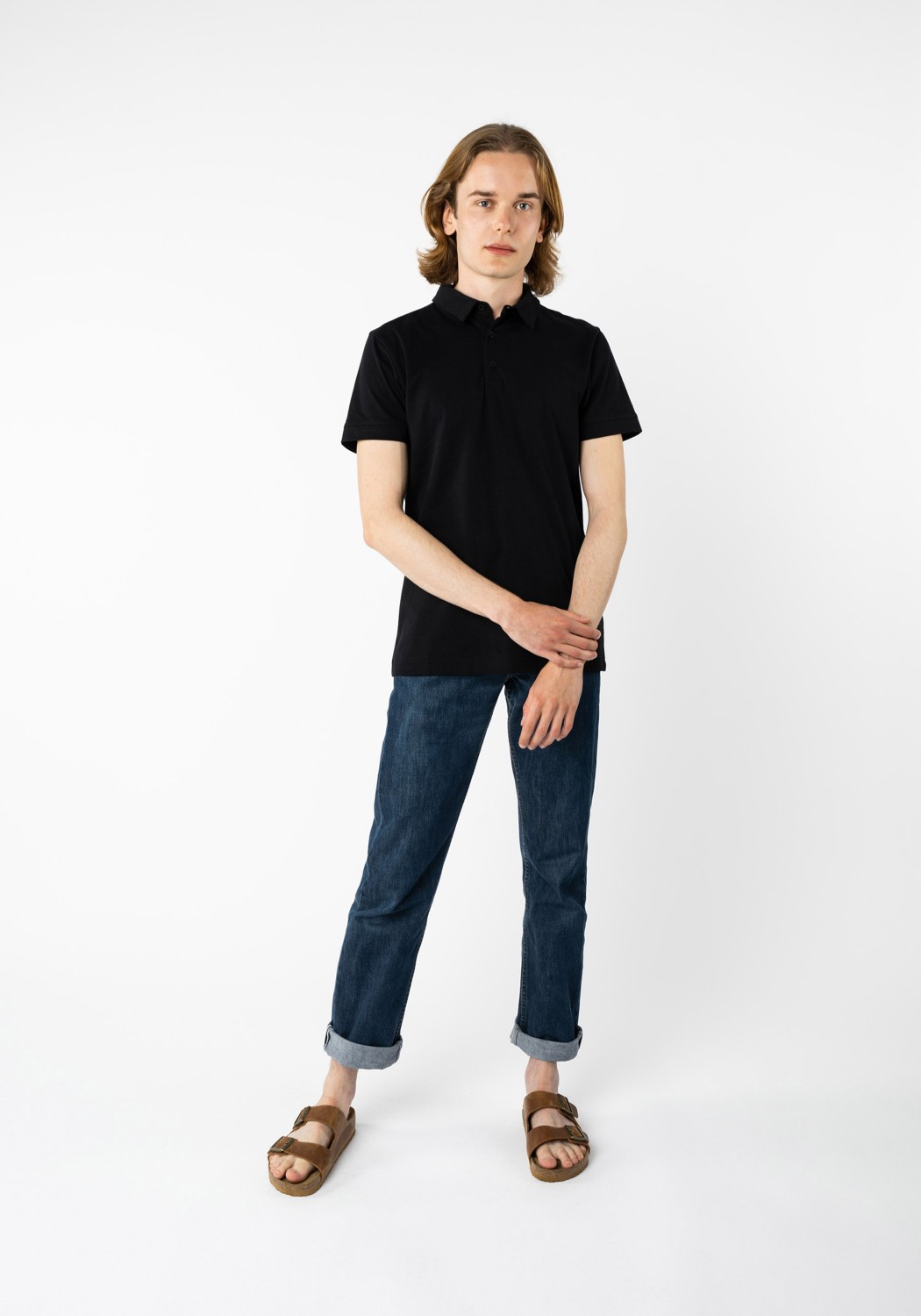 Mela Poloshirt Jaspal Schwarz
