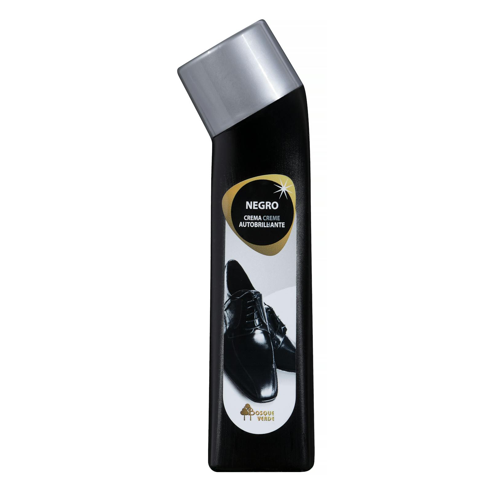 Crème auto-brillante pour chaussures noire Forest Green avec applicateur