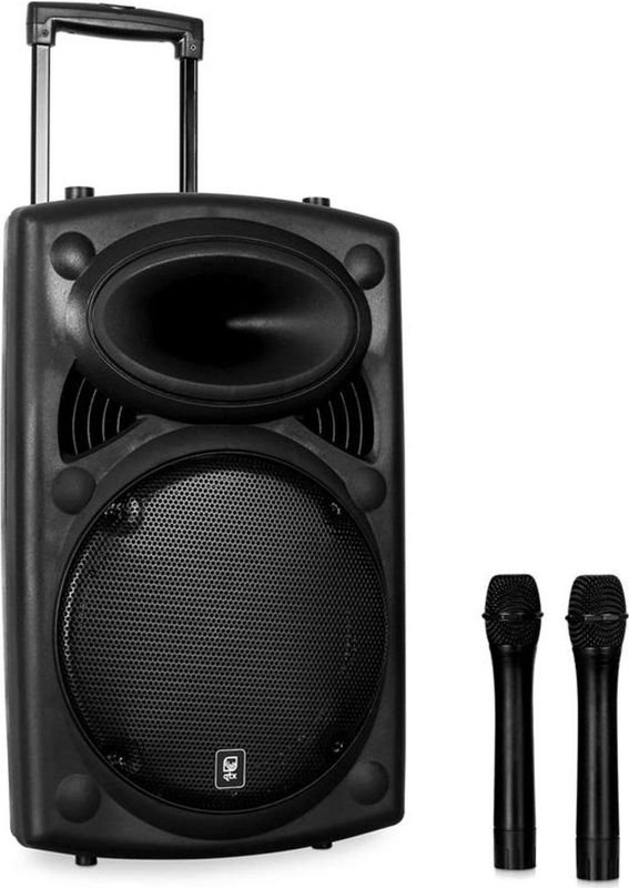 Qtx QR12PA - Mobiele PA Luidspreker - Accu - 600W