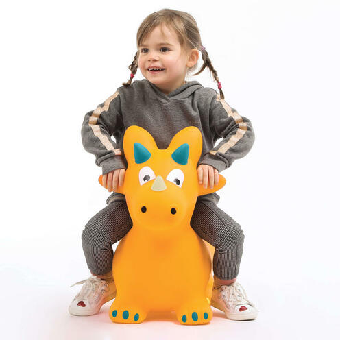 Ballon sauteur dinosaure - Jaune - LUDI