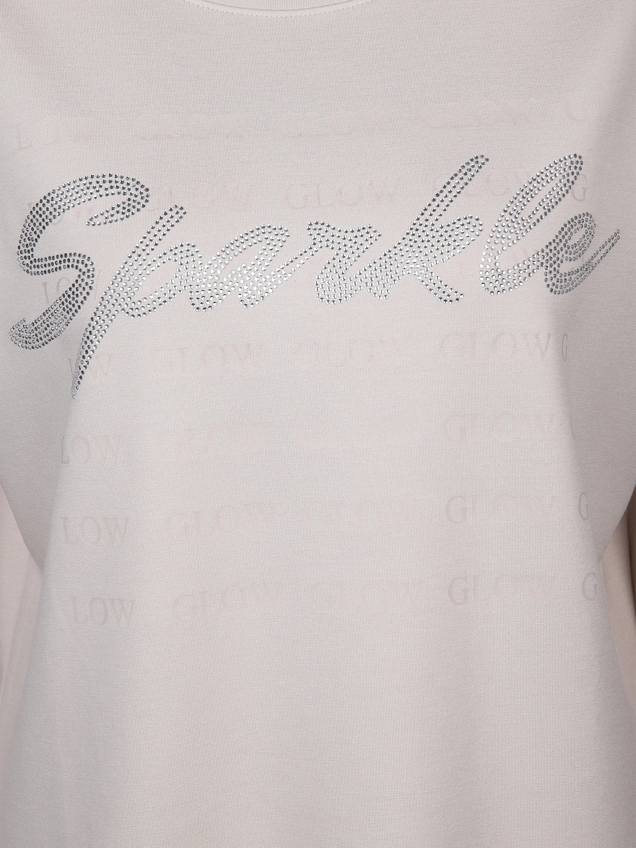 Damen Sweatshirt mit Glitzerschrift