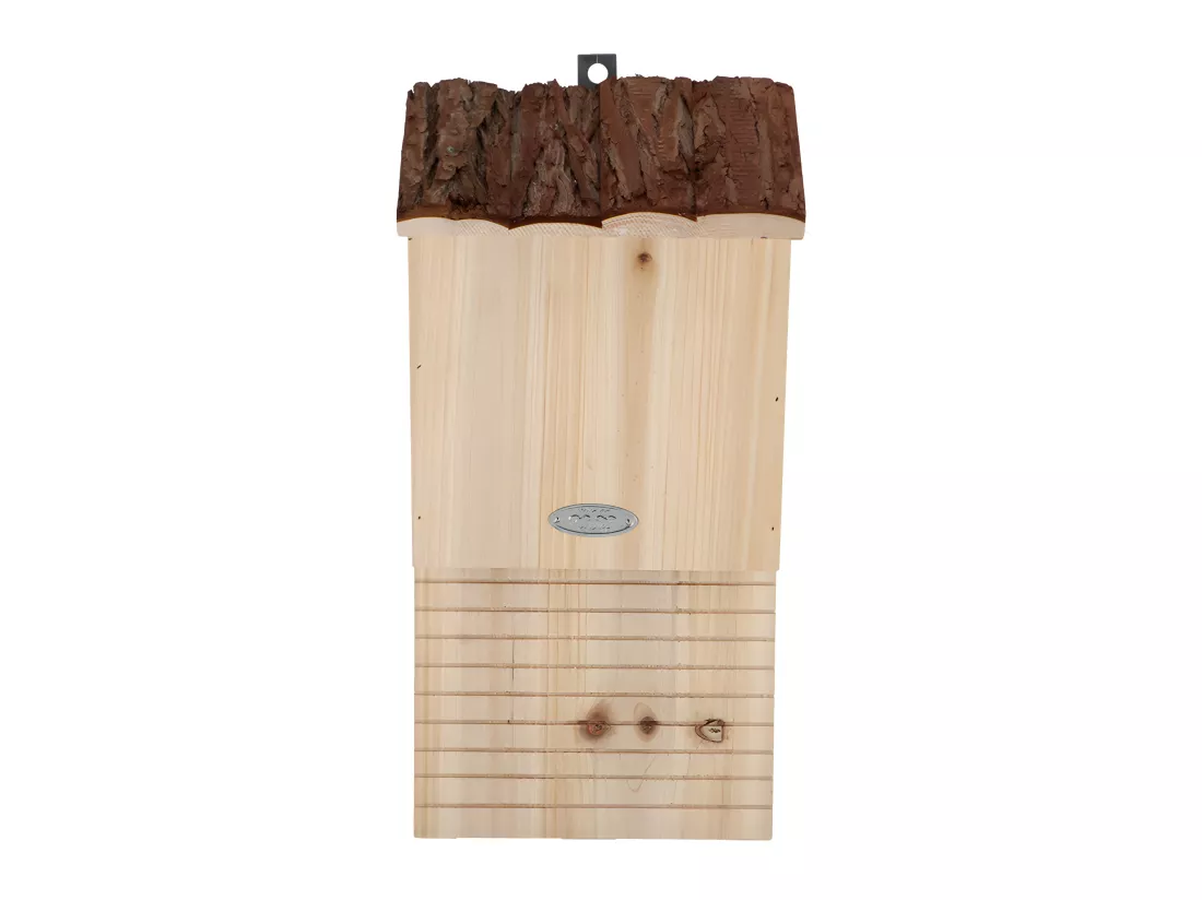 Nichoir en bois naturel pour chauve souris - Beige/Marron - H 39,5 cm