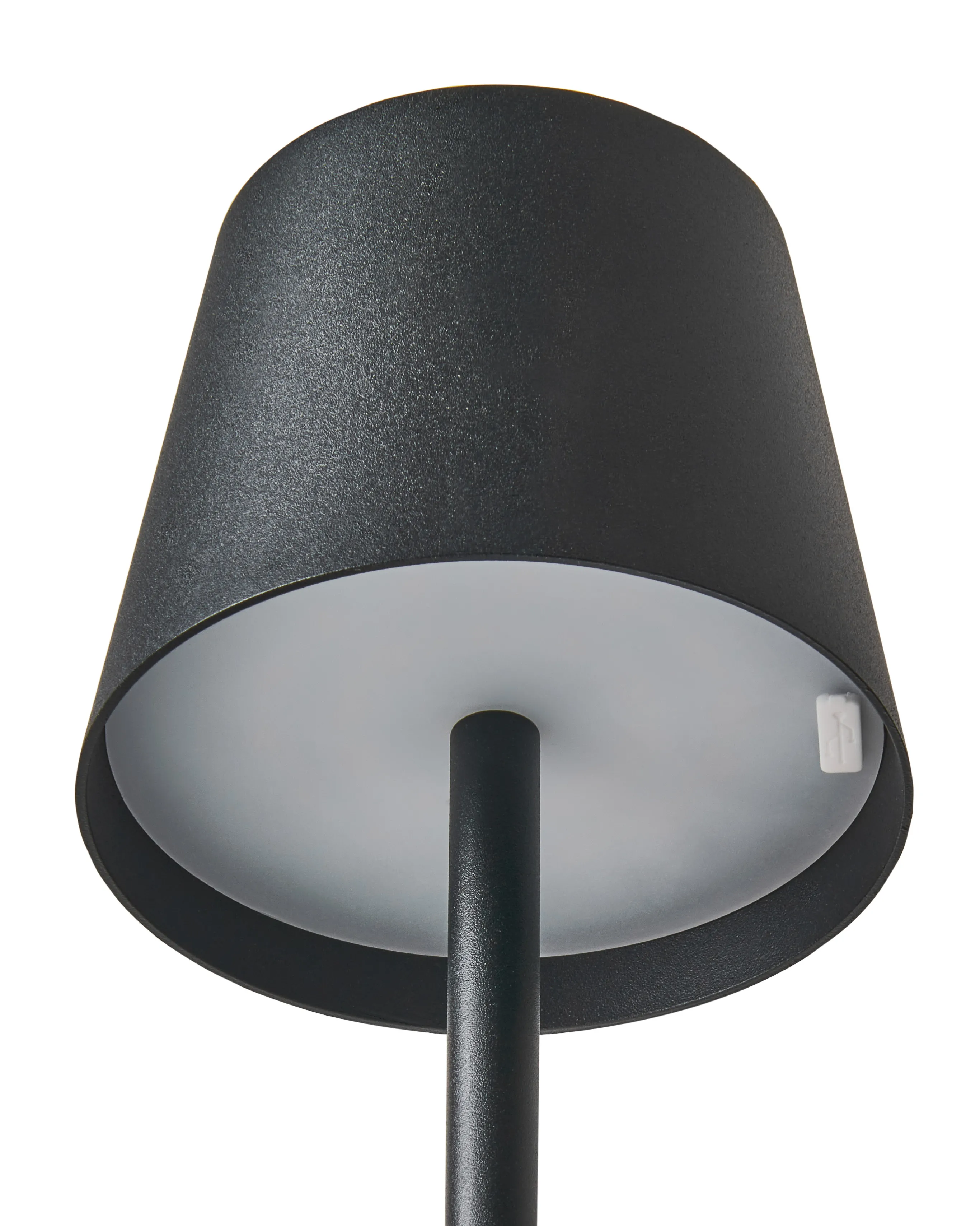 LED draadloze tafellamp BACEIRO met dimmer Metaal Zwart