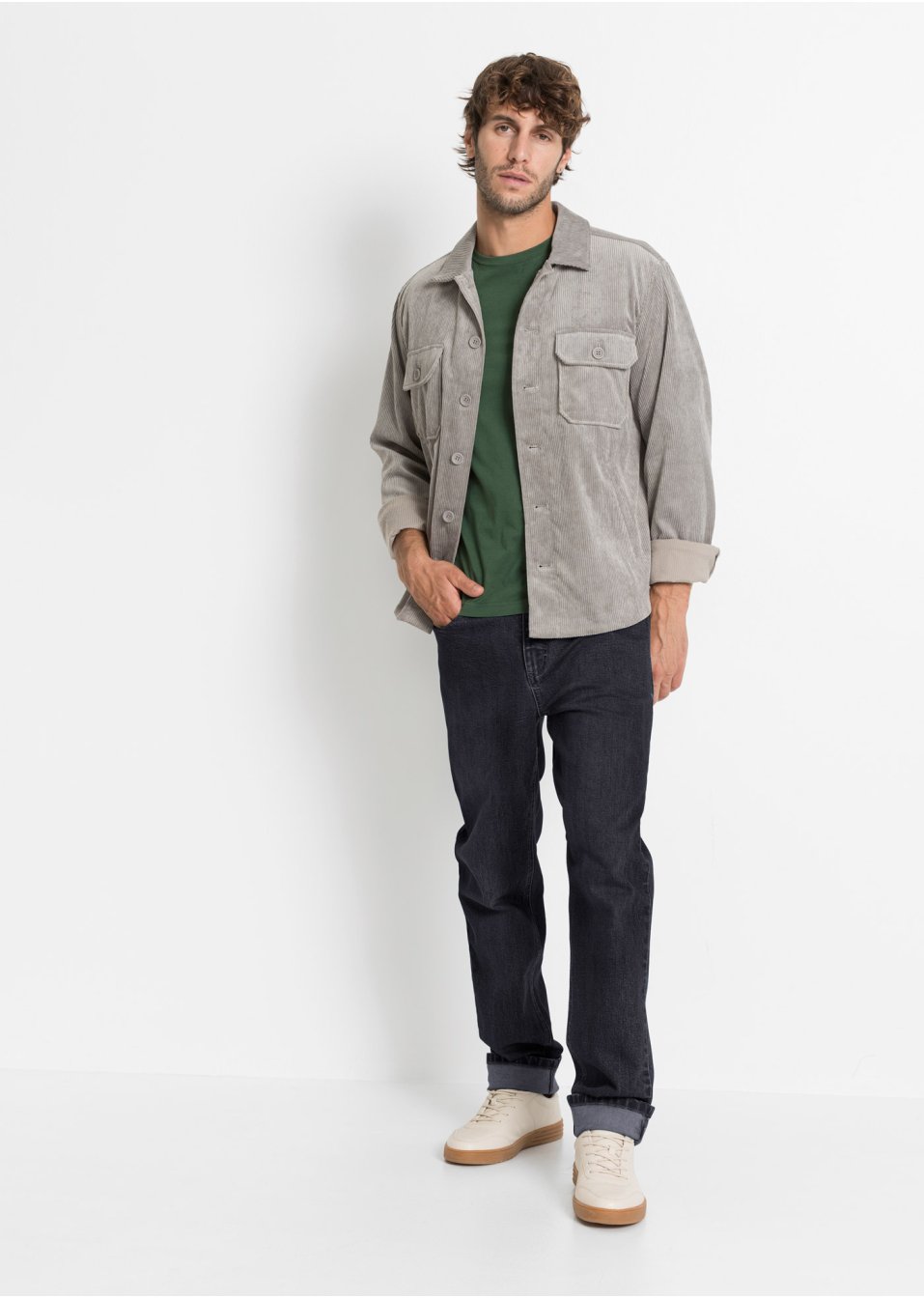 Lot de 2 jeans extensibles Classic Fit, Tapered