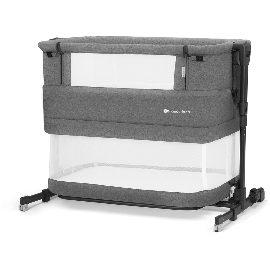 Kinderkraft Beistellbett NESTE GROW dark gray