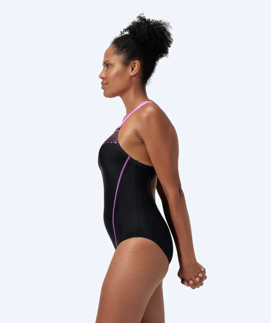 Speedo badedragt til damer - Medley Logo - Sort/pink