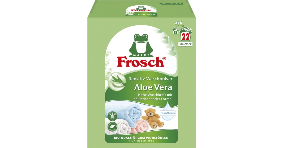 Frosch Waschpulver Aloe Vera 22 Waschgänge