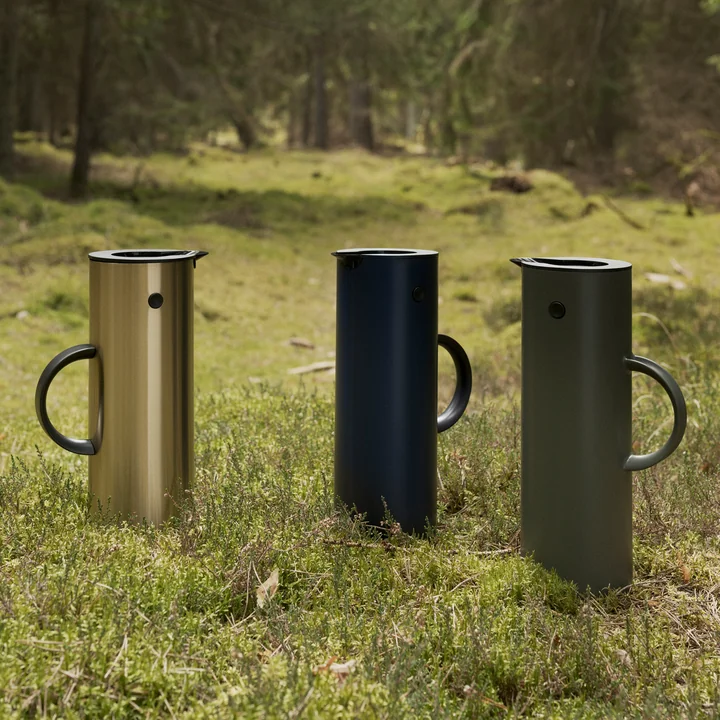 Stelton - Isolierkanne EM 77, 1 l soft schwarz